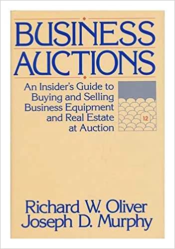 Business auctions: An insider's guide to buying and selling business equipment and real estate at auction