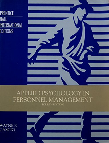 Applied Psychology in personnel management